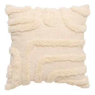 Coussin Hawki carré 40x40cm blanc