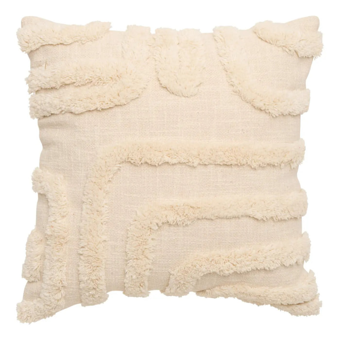 Coussin Hawki carré 40x40cm blanc