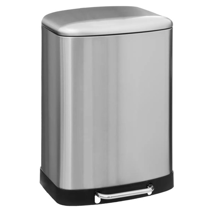 Poubelle à pédale métal 50L Inox Ariane