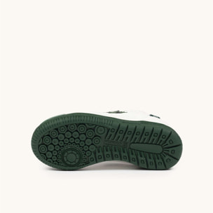 Zapatillas de Fútbol Sala Infantiles con Velcro Blancas y Verdes MUNICH G-3 KID VCO 450