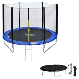 Trampoline réversible avec accessoires -