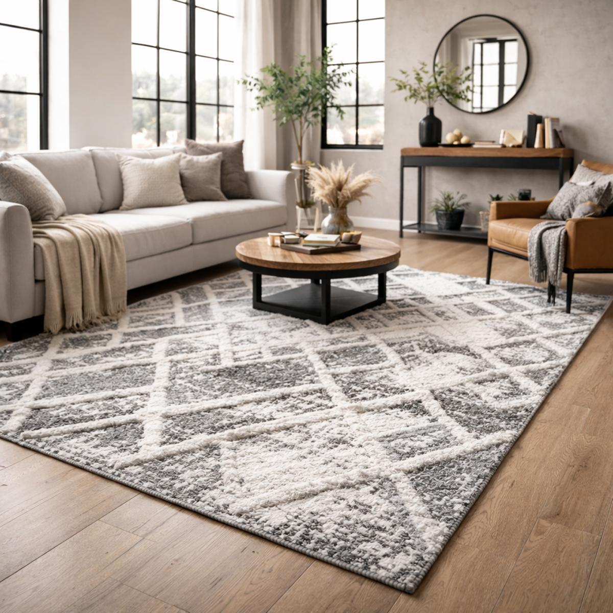 Tapis Gaco en relief dessin géométrique