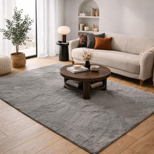 Tapis salon ultra doux, uni et lavable UNO, aussi idéal pour la chambre