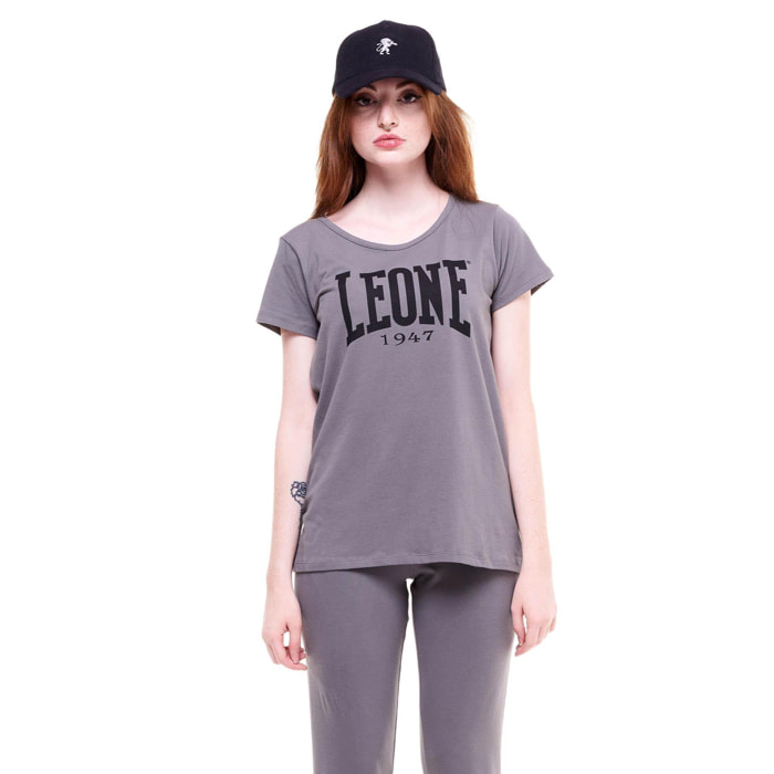 T-shirt da donna maniche corte logo grande Welcome Back
