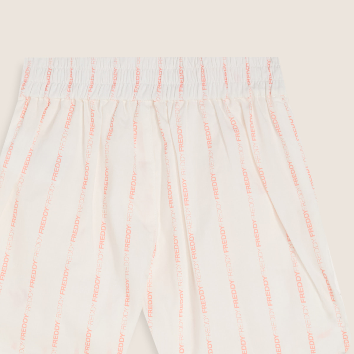 Pantaloncini Bambina in Cotone con Righe Logate FREDDY