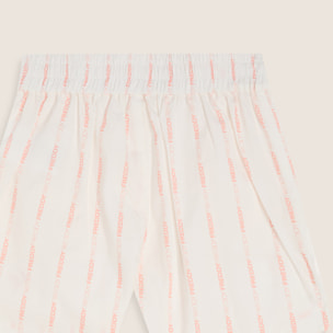 Pantaloncini Bambina in Cotone con Righe Logate FREDDY