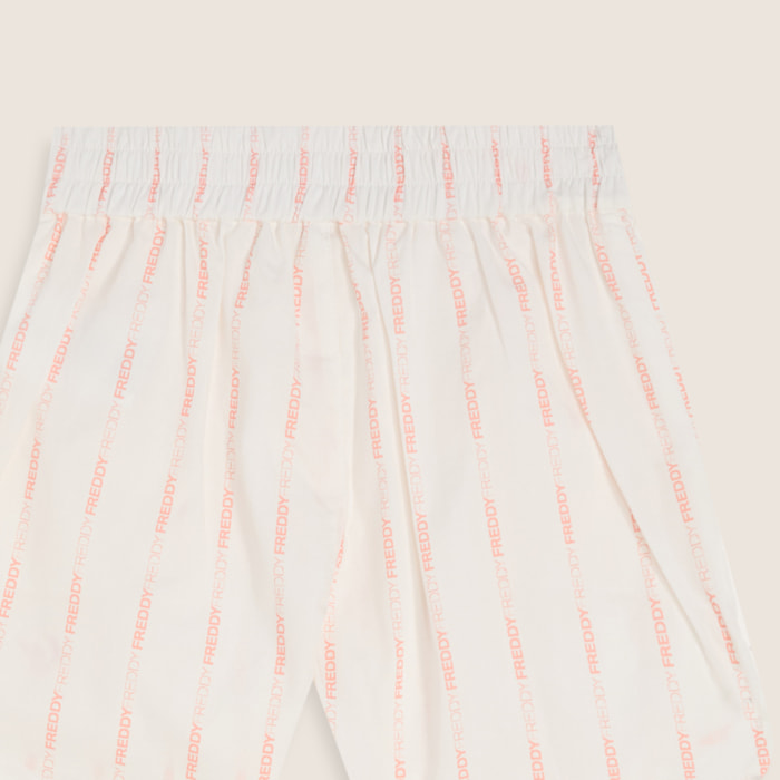 Pantaloncini Bambina in Cotone con Righe Logate FREDDY