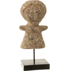J-Line décoration Statue Ying - bois - naturel - small