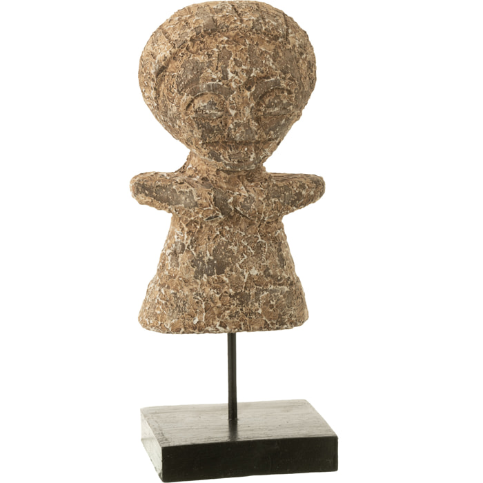 J-Line décoration Statue Ying - bois - naturel - small