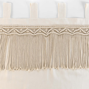 Rideau à passants en macramé - Naturel