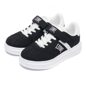 Zapatillas Leone 1947 Stripe para niña con correa y cordones