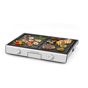 Plancha électrique RIVIERA ET BAR QPL530 réversible à poser, 45.5x28.5 cm