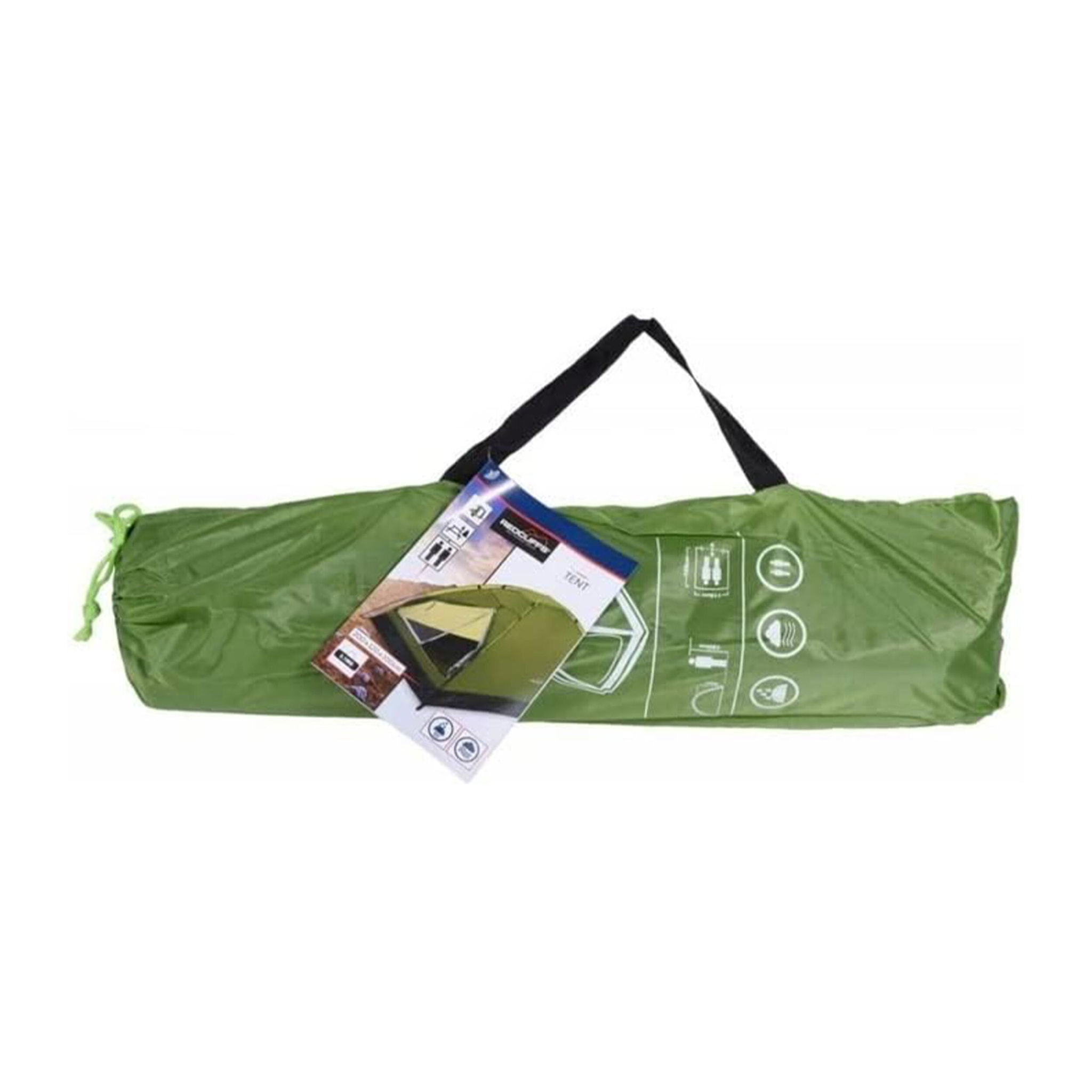 Well home tienda de campaña monodomo para 2 personas en color verde 200x120x100cm