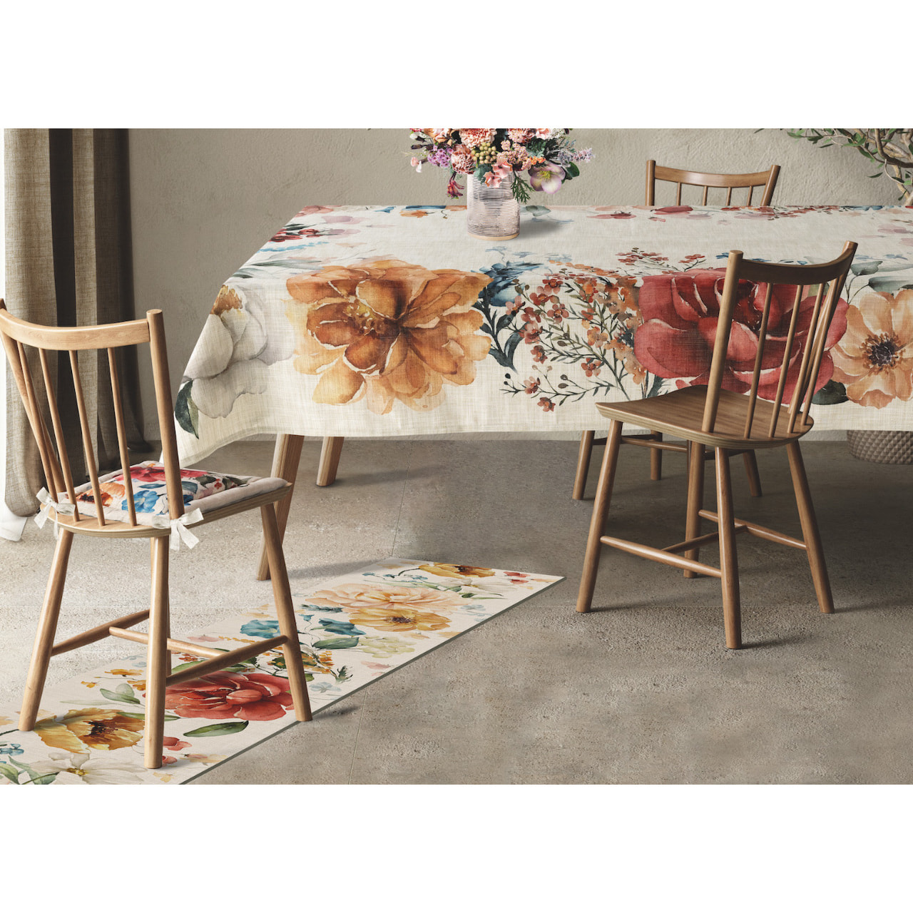 Tappeto Passatoia Cucina Con Retro Antiscivolo Antisfilo Linea Futura Blossom