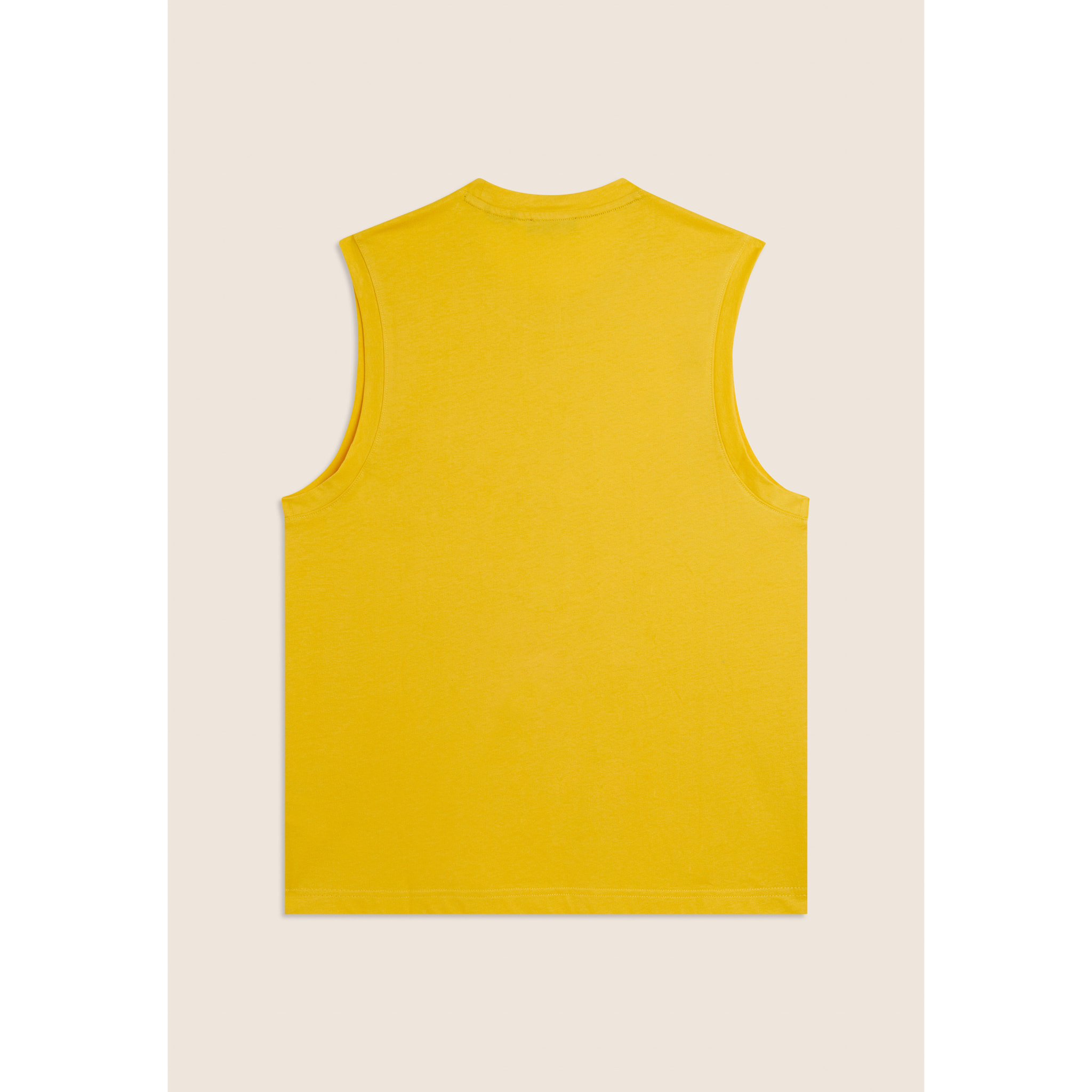 T-shirt senza maniche in jersey di cotone