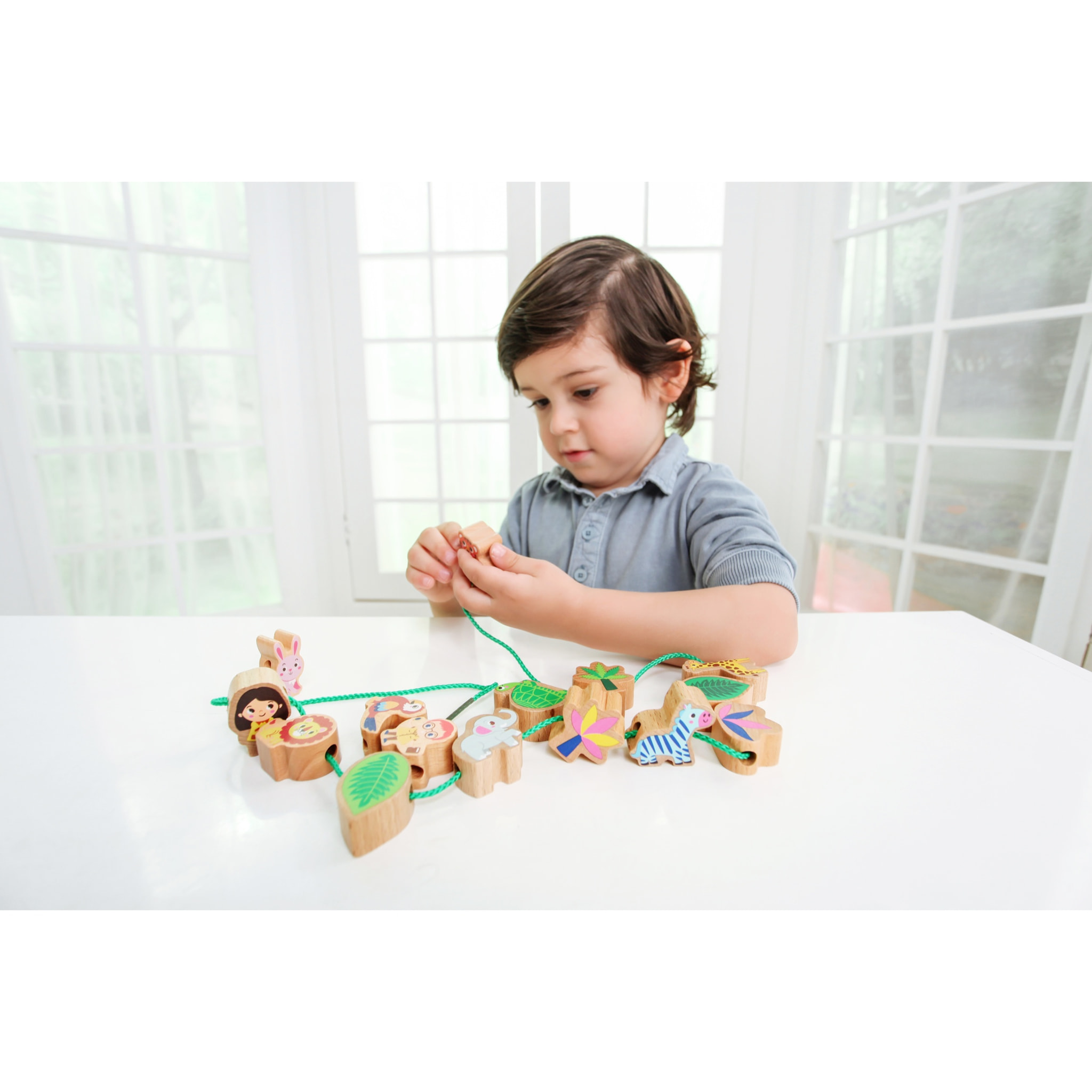 PIEZAS CON CUERDA: ANIMALES DEL BOSQUE