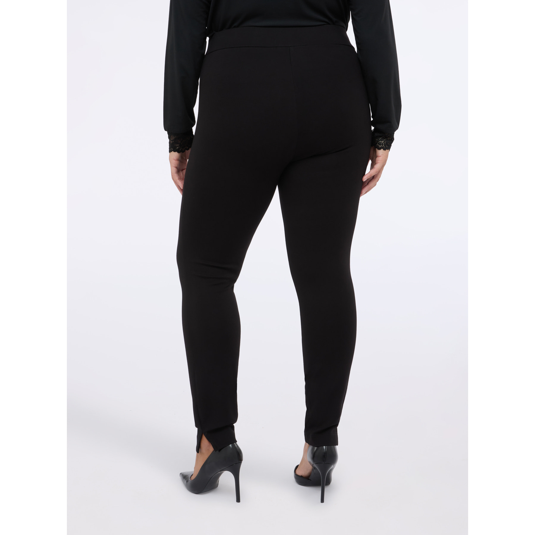 Fiorella Rubino - Leggings in punto Milano - Nero