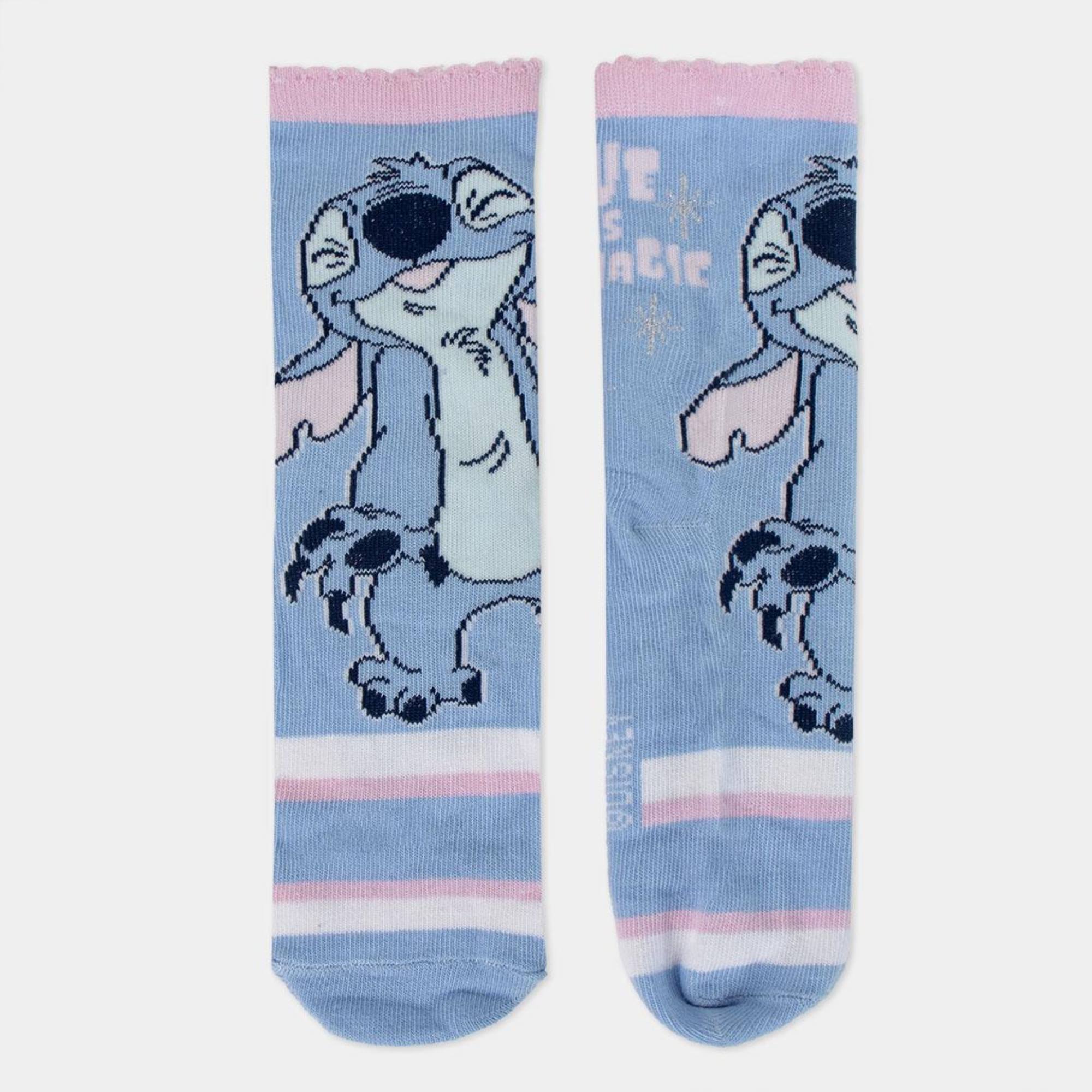 Pack de 4 calcetines infantiles diseño stitch
