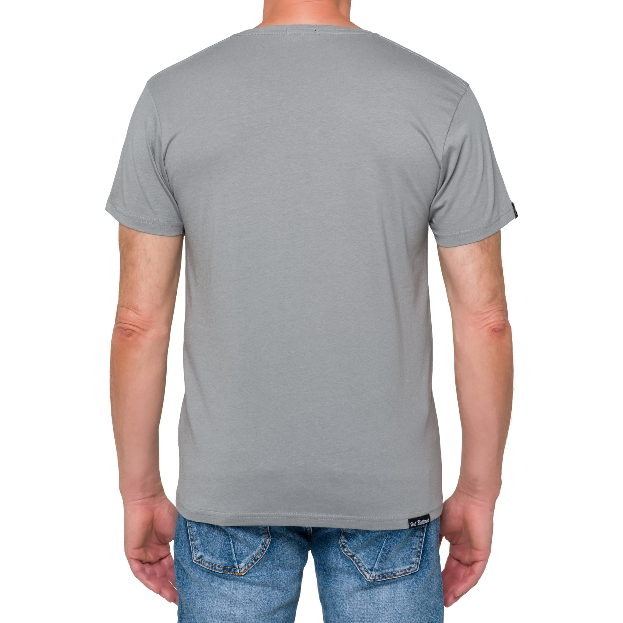 T-shirt in cotone 180 gr Hot Buttered Mistral grigio chiaro