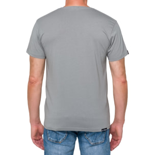 T-shirt in cotone 180 gr Hot Buttered Mistral grigio chiaro