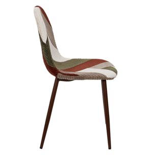 Chaise Patchwork Cotele Scott - Lot De 4