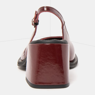 Sandalias con tacón 2012 NAPPA SHINNY BURDEOS / VERONA color Burdeos