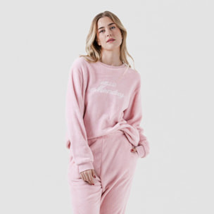 Pijama Coral Puño mujer Hello Monday Rosa