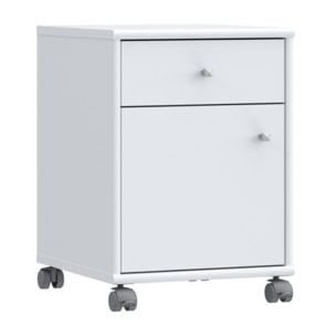 Caisson H. 54 cm avec roulettes et décor blanc - MIA