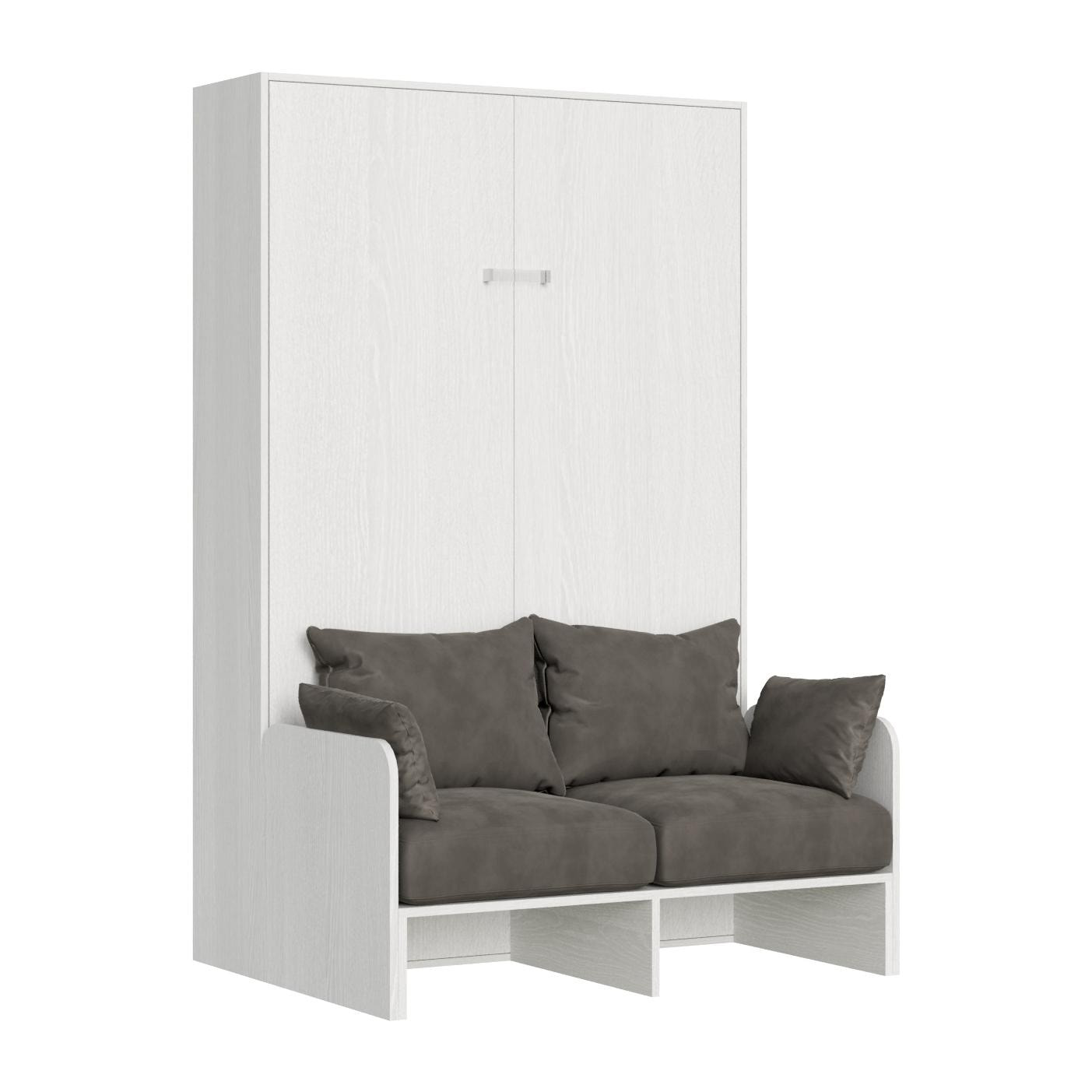 Cama abatible 120 vertical Kentaro Sofà Fresno Blanco