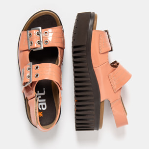 Sandalia de cuña 1579 NAPPA SHINNY FLAMINGO/BRIGHTON color Flamingo