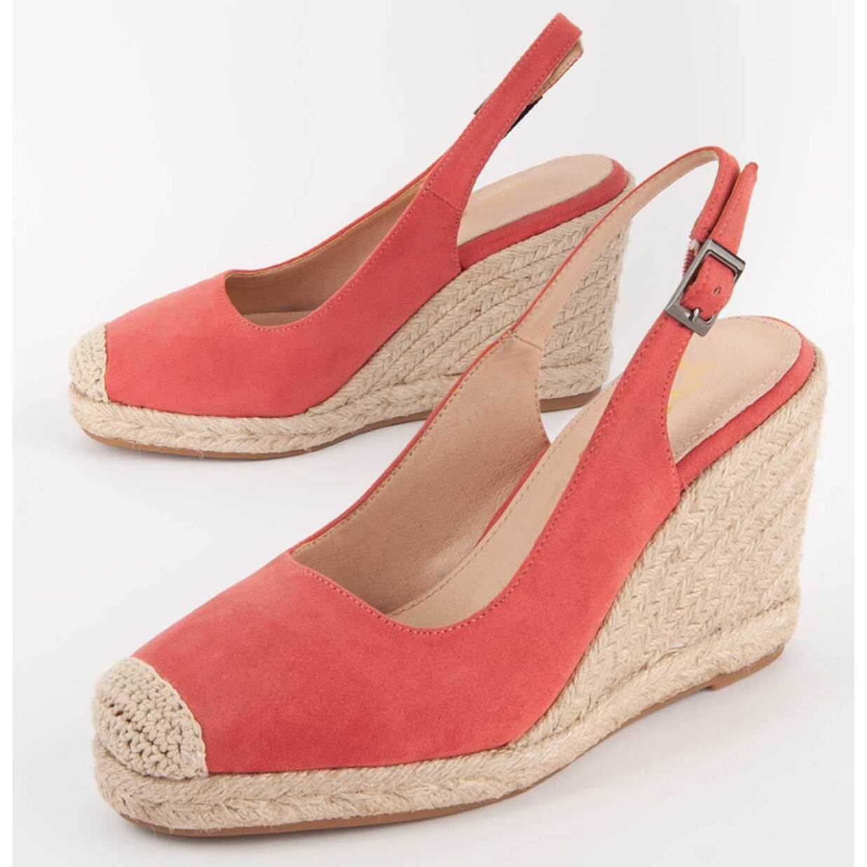 Alpargata De Cuña - Naranja - Altura: 8 Cm