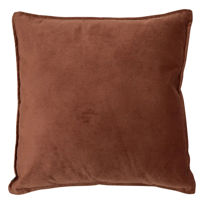 Coussin Lilou marron tonka 55x55cm