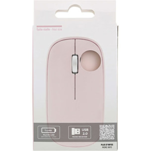 Souris sans fil TNB rose Dual Connect