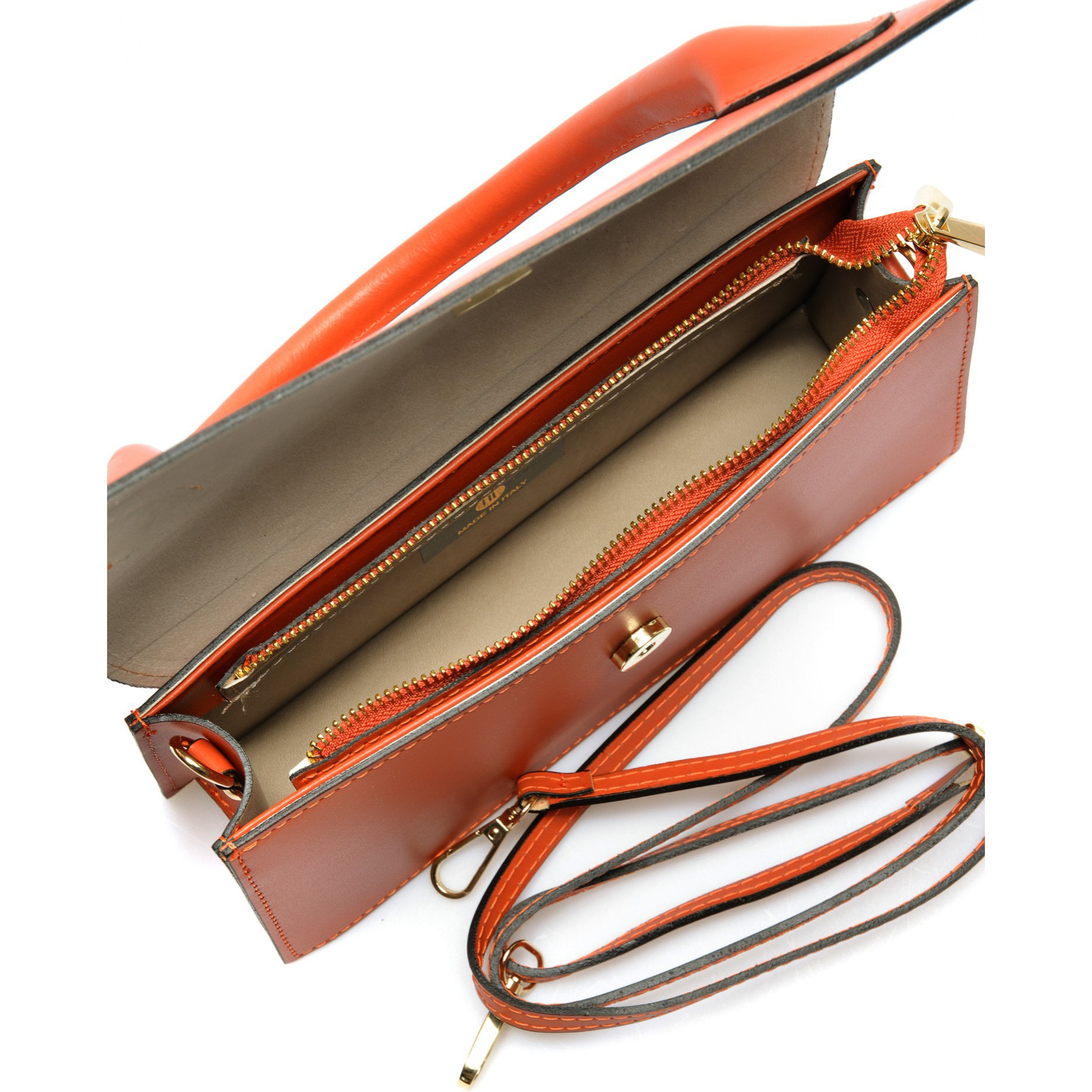 Borsa a spalla Anna Luchini Arancio