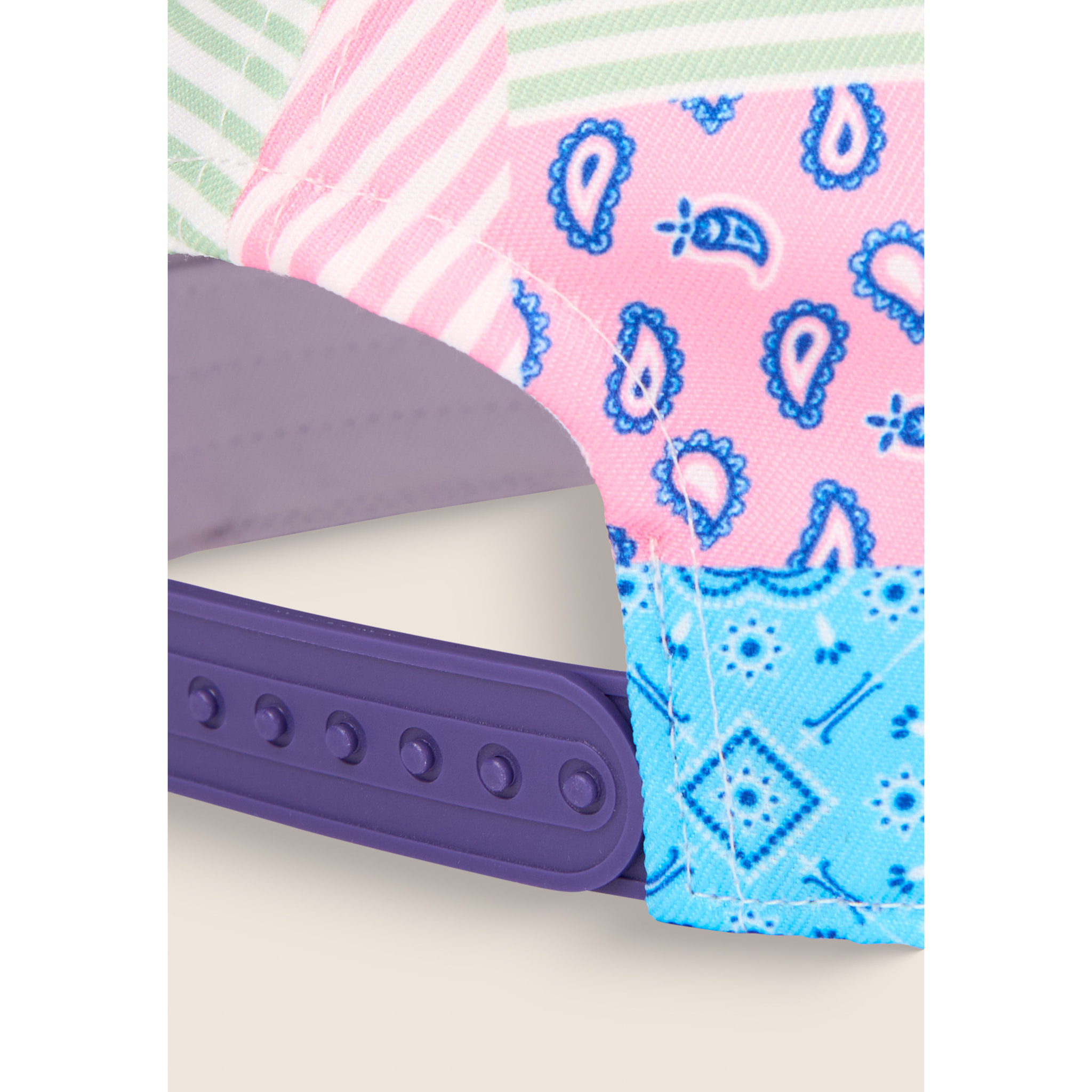 Berrettino da baseball in canvas fantasia