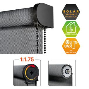 Enrollable XXL SCREEN PRO Solar Grafito
