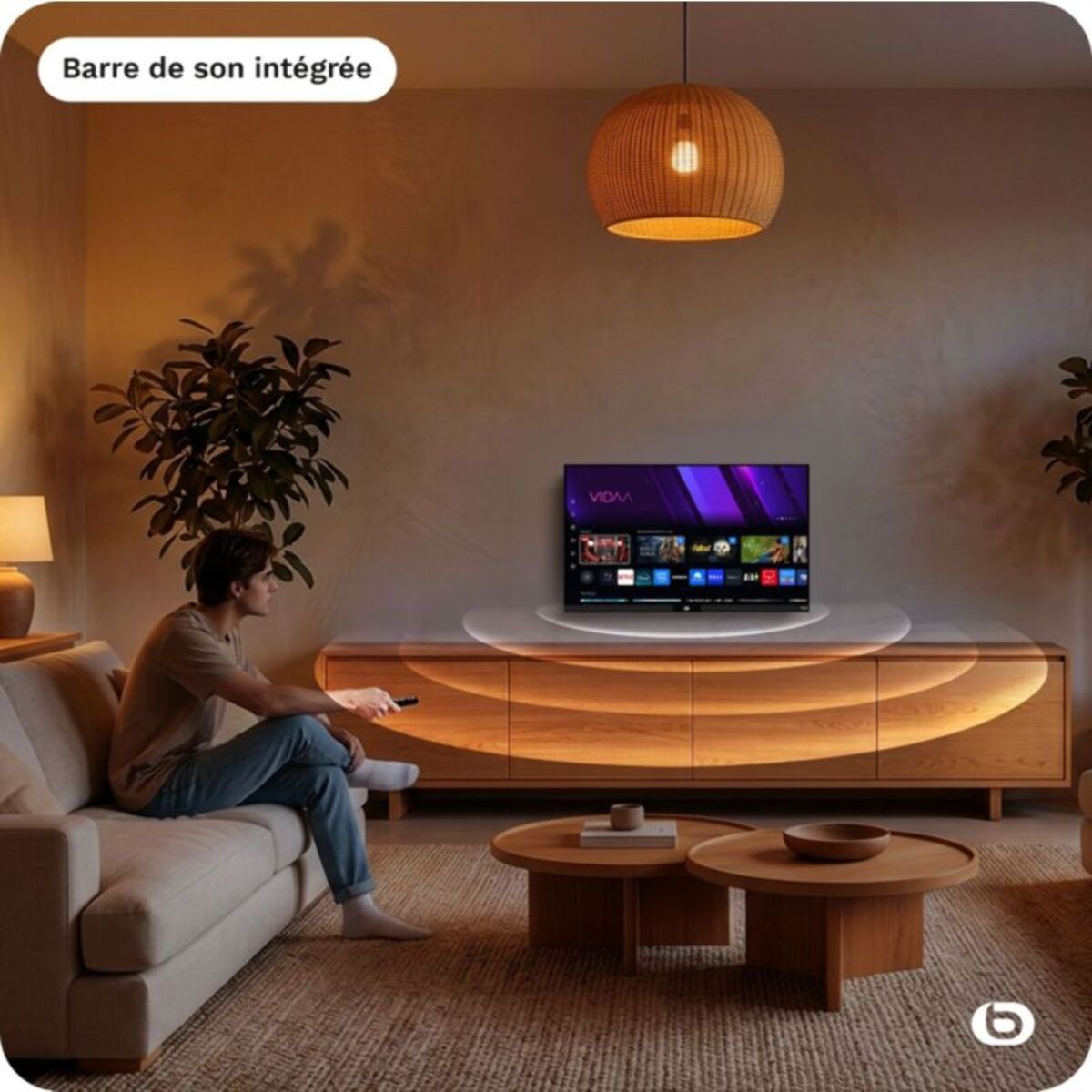 TV LED ESSENTIELB 32LED600 (2026) 32" (80 cm) - Barre de son intégrée, Smart TV