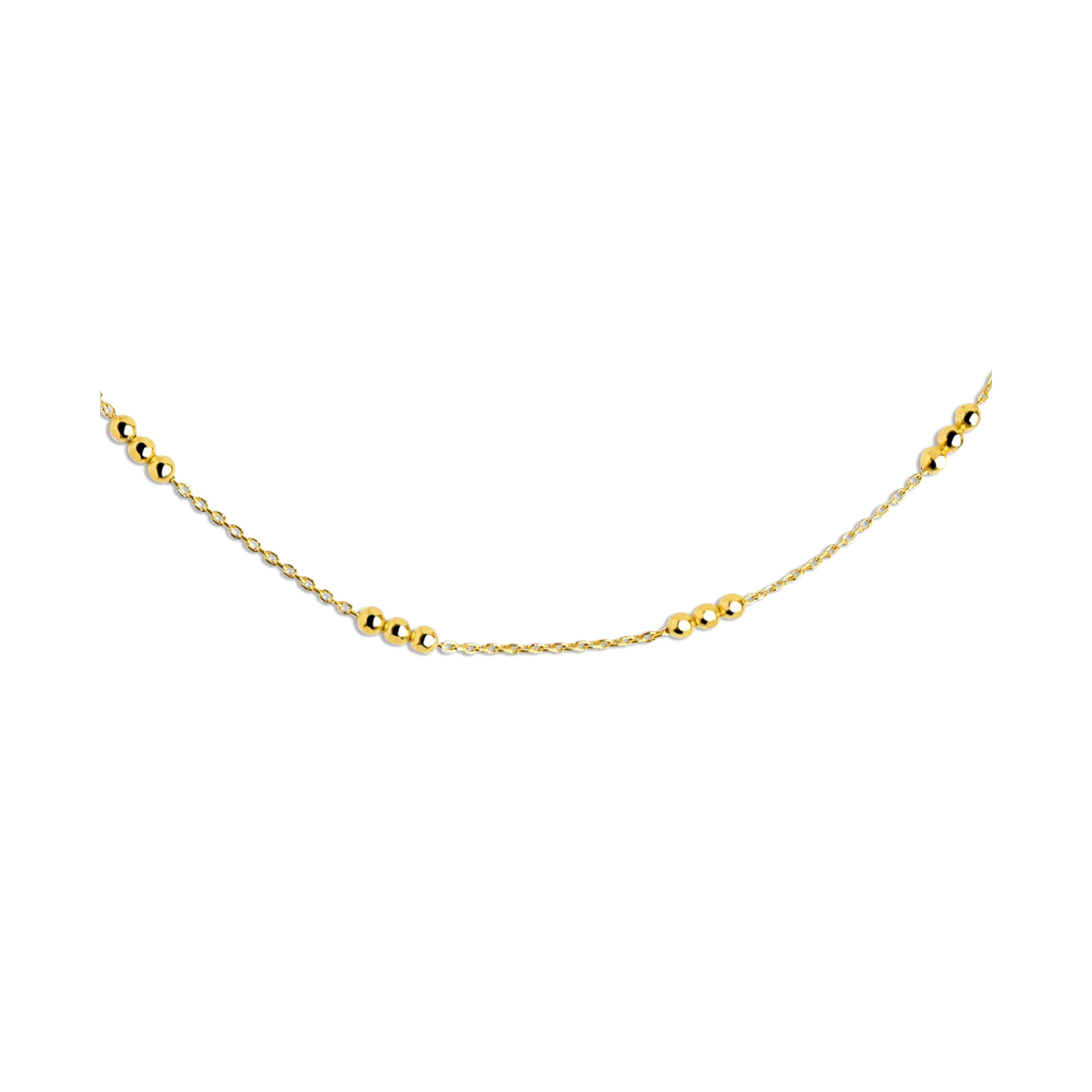 Collana Triple Dots Argento Placcato Oro