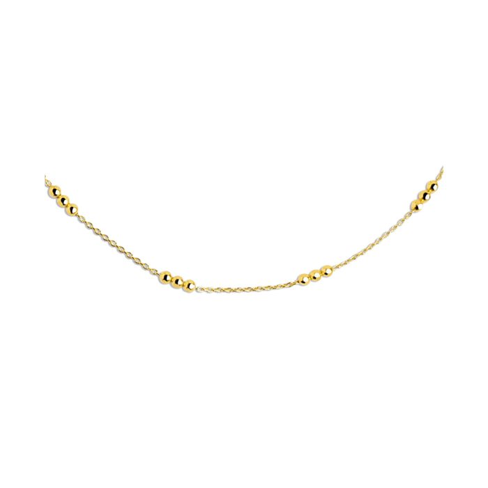 Collana Triple Dots Argento Placcato Oro