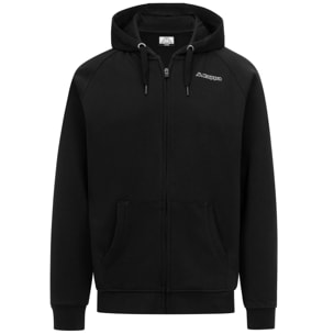 Kappa - Felpe Uomo Nero - Logo Sun Ry