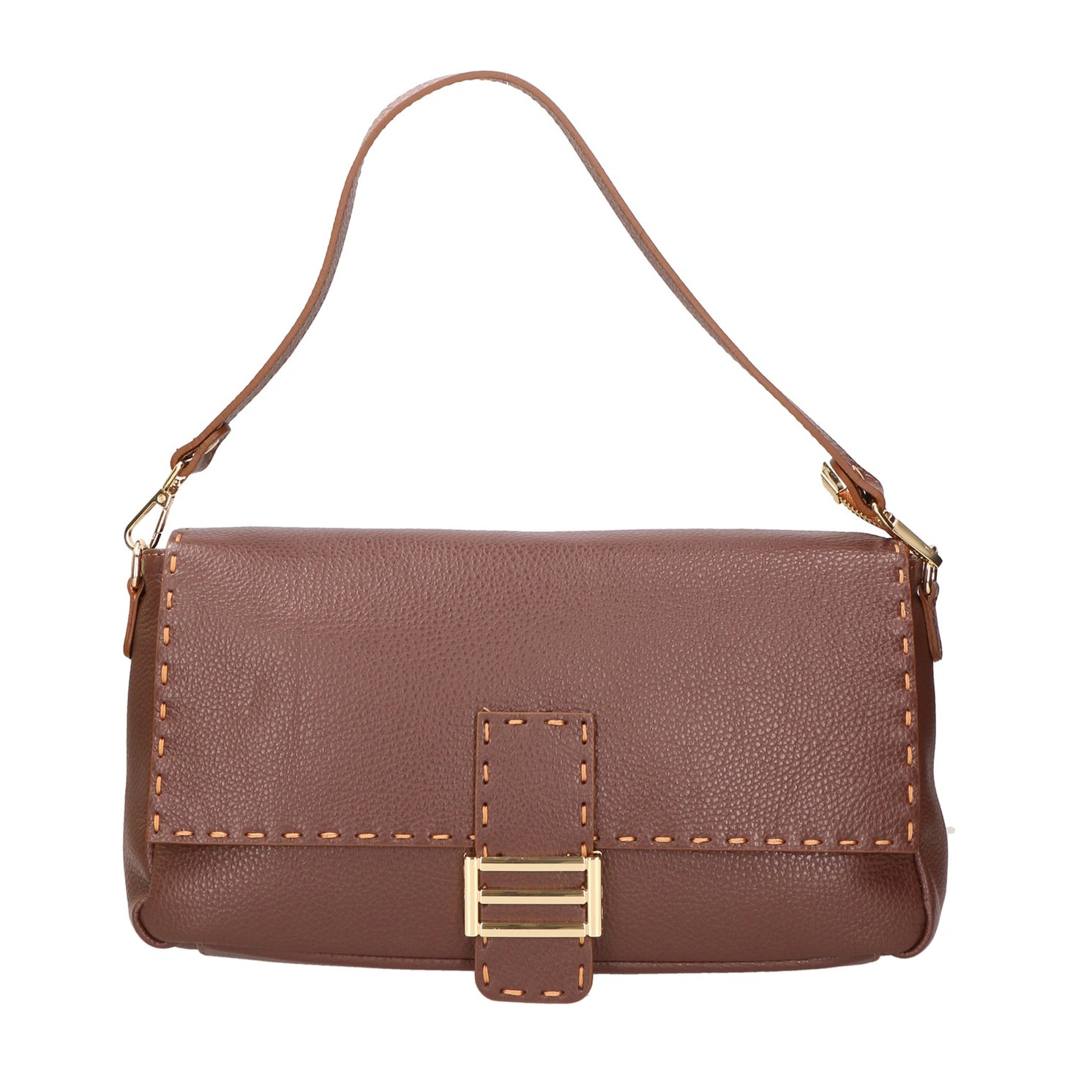 Borsa a spalla da donna - Modello Walda - Vera pelle - 34.0 x 17.5 x 10.0 cm