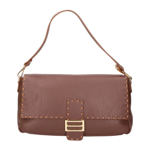 Borsa a spalla da donna - Modello Walda - Vera pelle - 34.0 x 17.5 x 10.0 cm