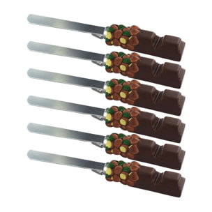 Ensemble de 6 Spatules pour pâte à tartiner 19 cm Fackelmann