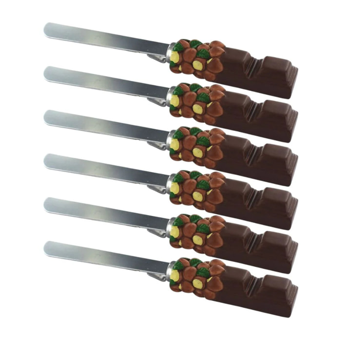 Ensemble de 6 Spatules pour pâte à tartiner 19 cm Fackelmann