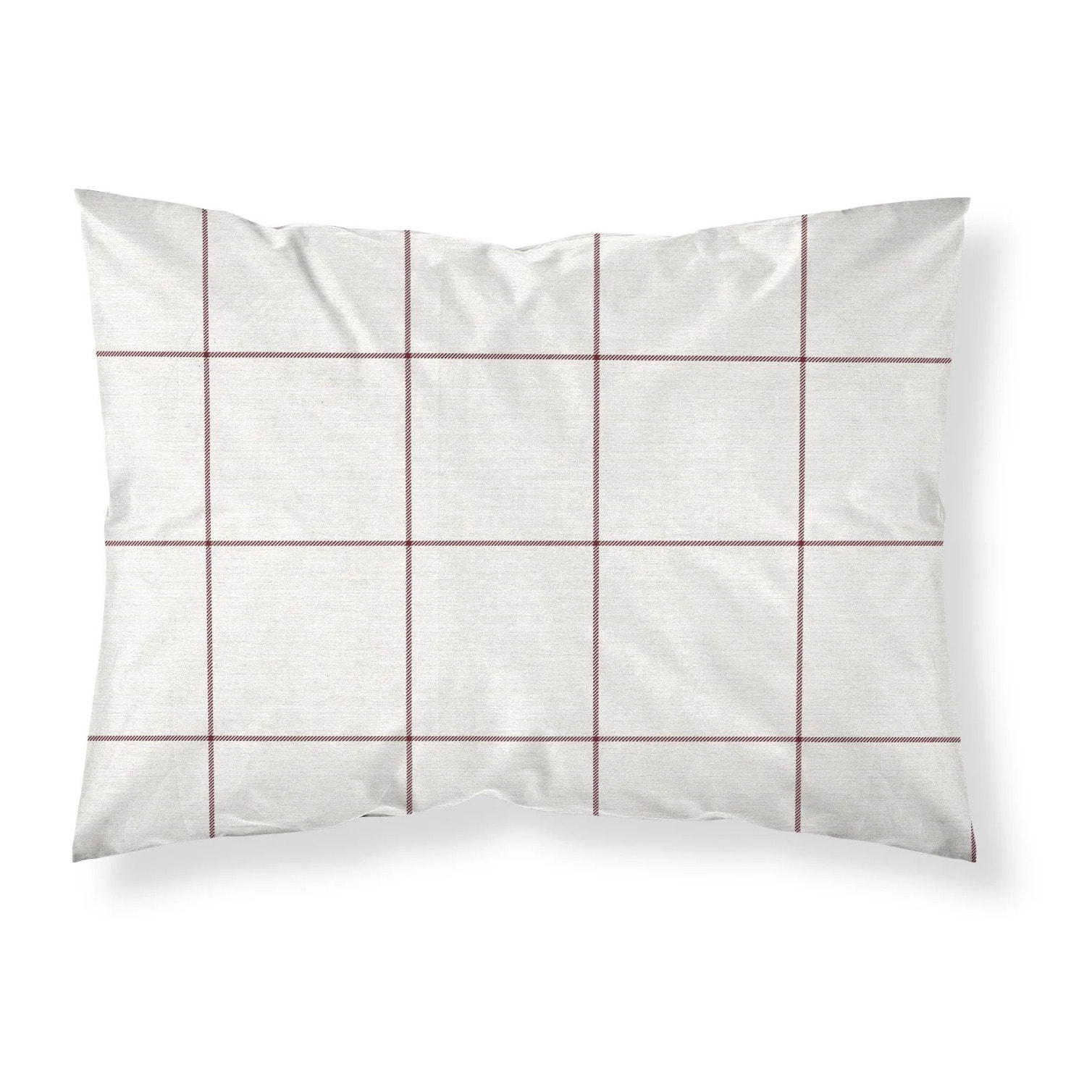 Taie d'oreiller Red Windowpana