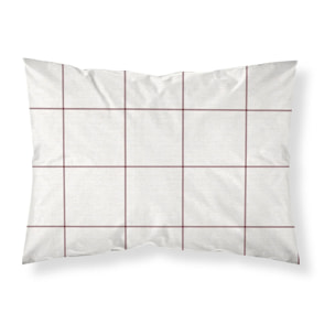 Taie d'oreiller Red Windowpana