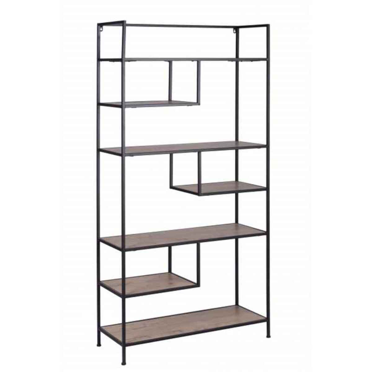 LIBRERIA SHAPE in Acciaio e MDF 80x30x162 cm