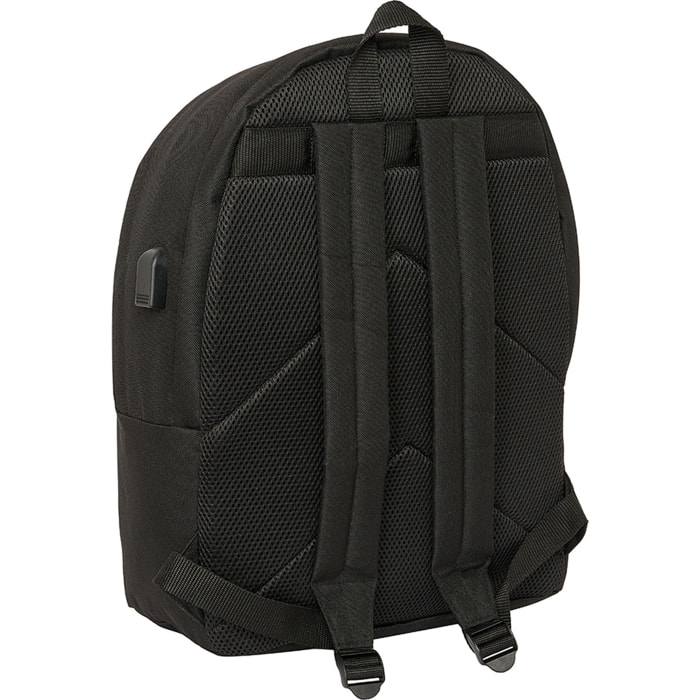 Mochila doble para portatil 15,6"+usb kings league "el barrio"