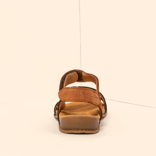 Sandalias N5810S NOBUCK LAVADO KAKI-CUERO/ PANGLAO color Kaki-cuero