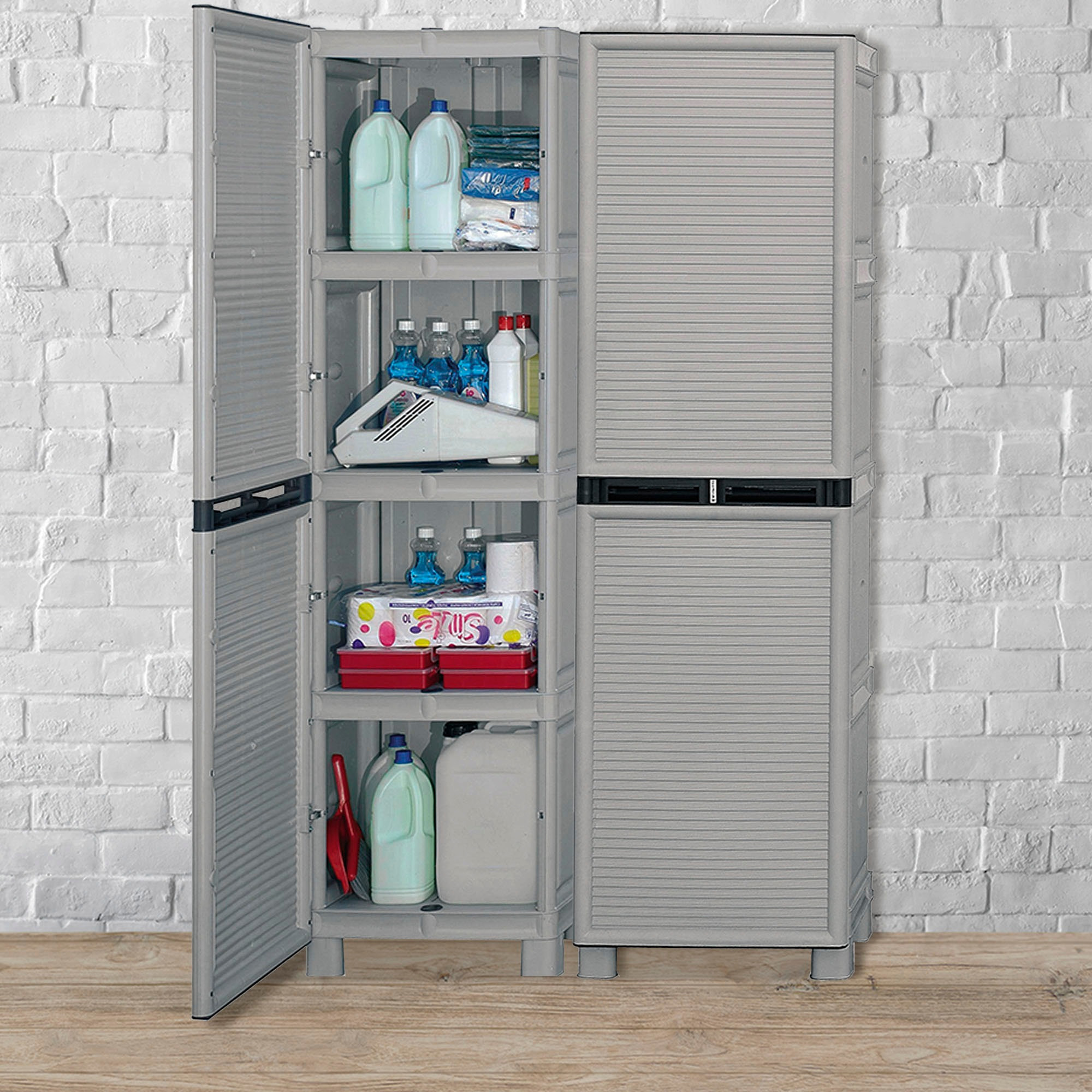 Armario para ropa en polipropileno, l 500 x p 390 x h 1720 mm